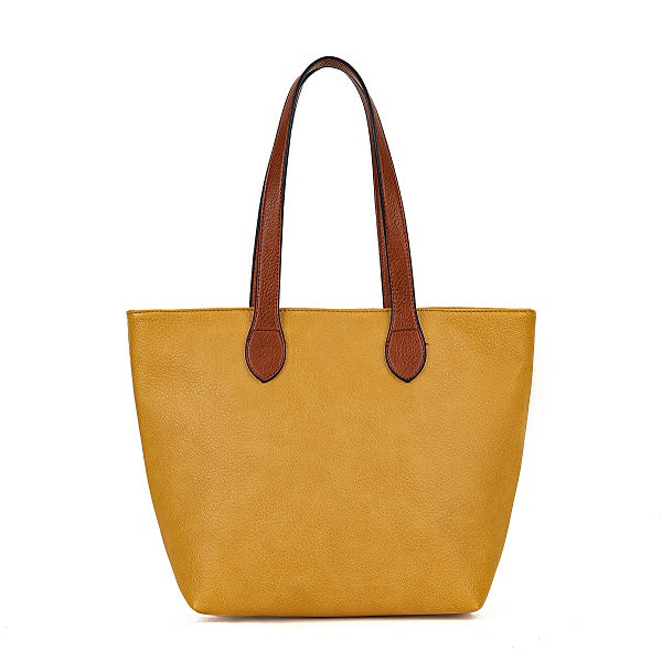 GESSY DURABLE TOTE HANDBAG LARGE CAPACITY IN YELLOW (OLD)