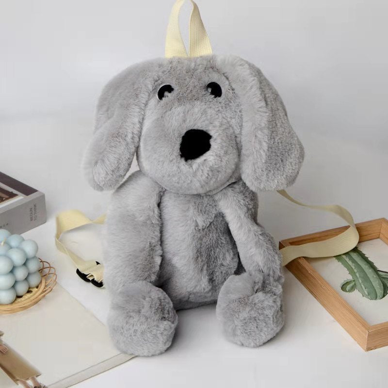 GESSY DROP-EARED PUPPY DOLL BACKPACK IN GREY