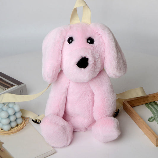 GESSY DROP-EARED PUPPY DOLL BACKPACK IN LIGHT PINK