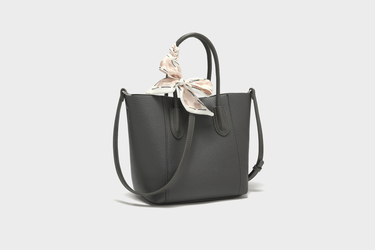 GESSY BIG CAPACITY CROSSBODY TOTE BAG WITH RIBBON