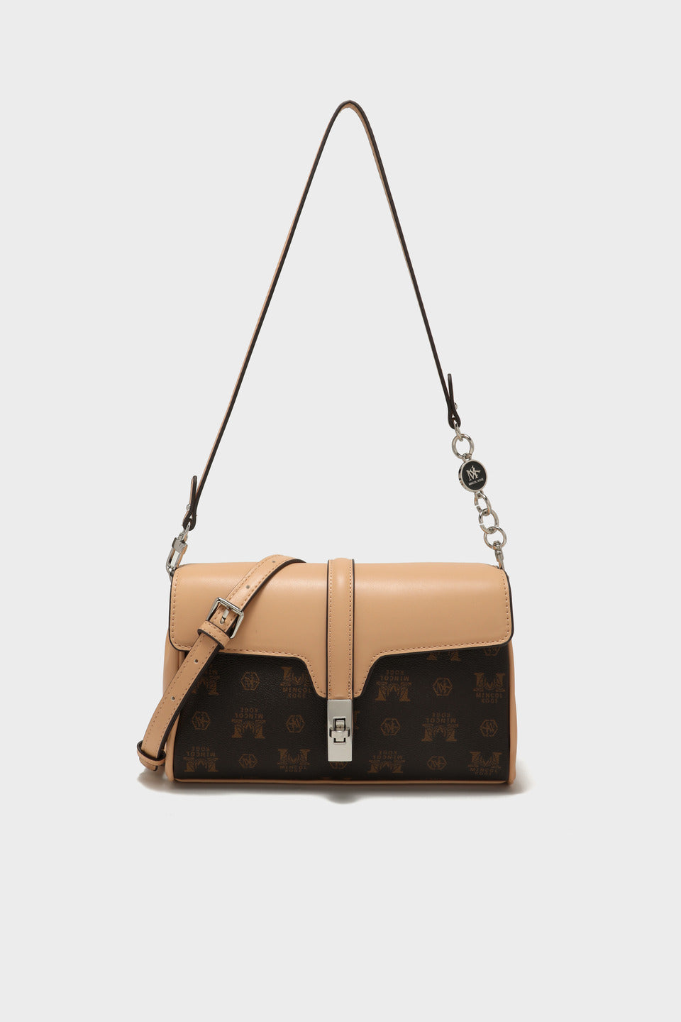GESSY RETRO METAL BUCKLE COMPARTMENT FLAP BAG