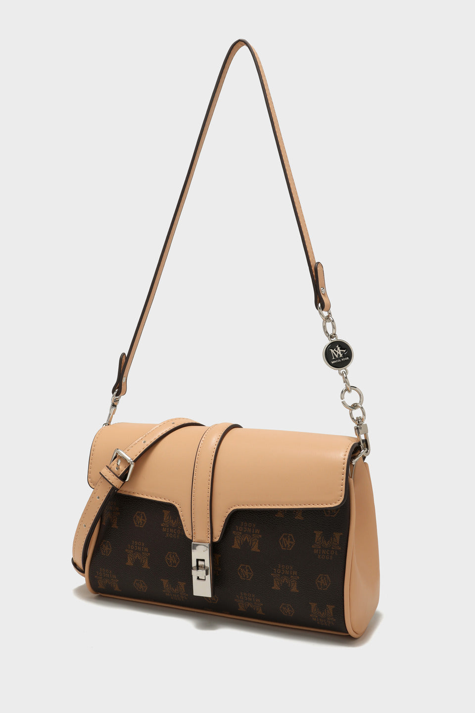 GESSY RETRO METAL BUCKLE COMPARTMENT FLAP BAG