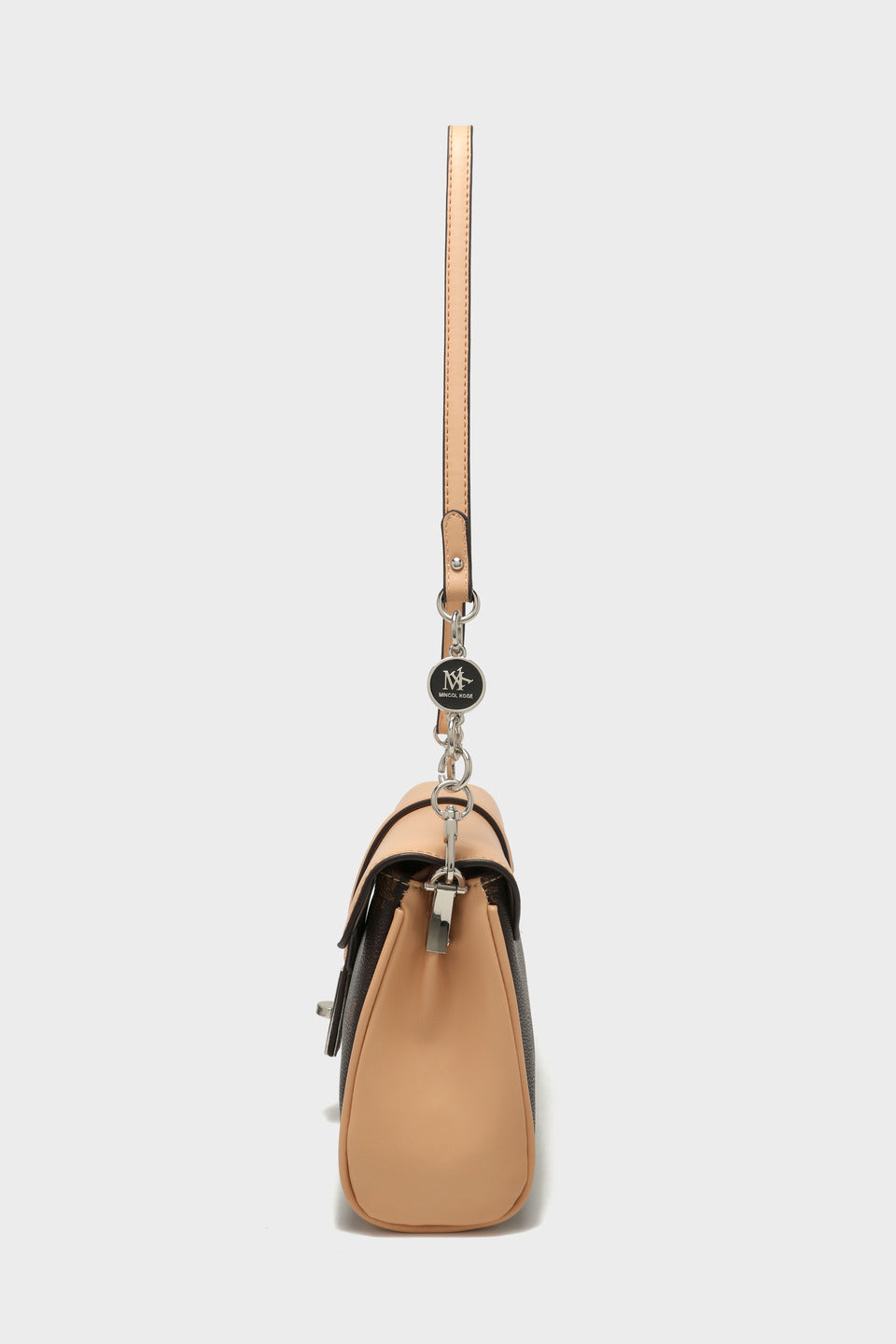 GESSY RETRO METAL BUCKLE COMPARTMENT FLAP BAG