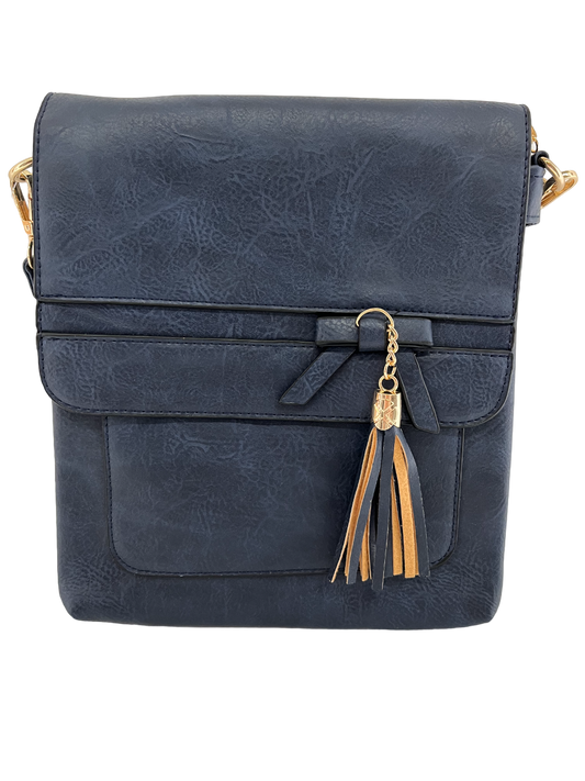 GESSY BOW-TIE HANDBAG IN BLUE