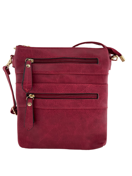 GESSY MULTI-LAYER HANDBAG IN RED