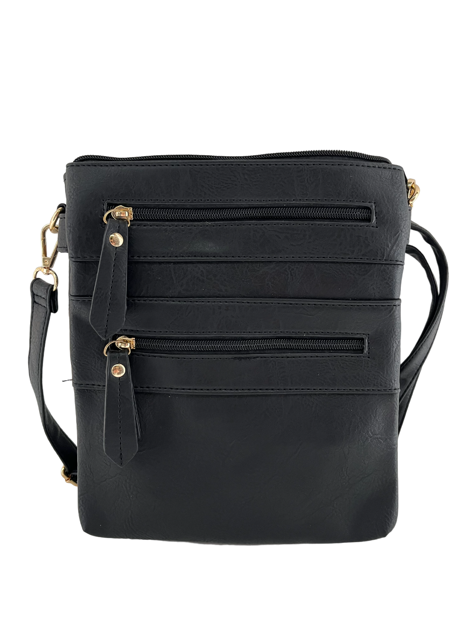 GESSY MULTI-LAYER HANDBAG IN BLACK