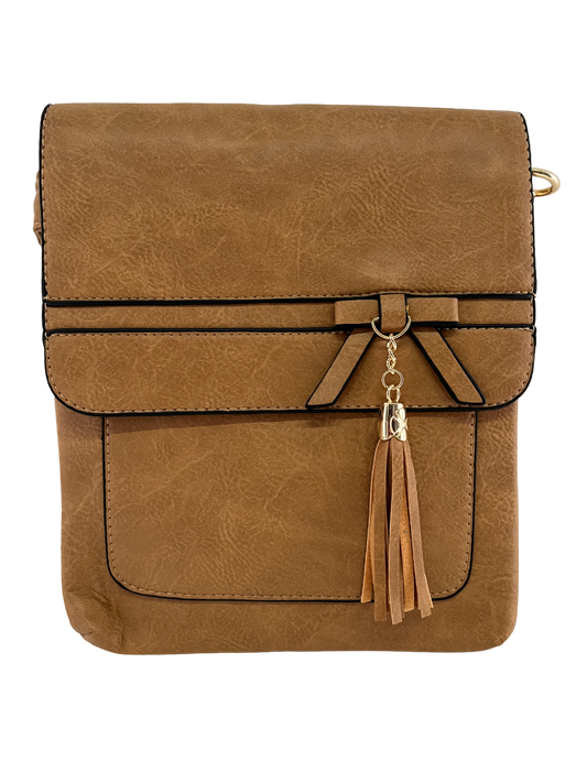 GESSY BOW-TIE HANDBAG IN BEIGE