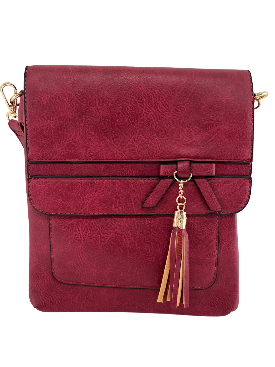 GESSY BOW-TIE HANDBAG IN RED