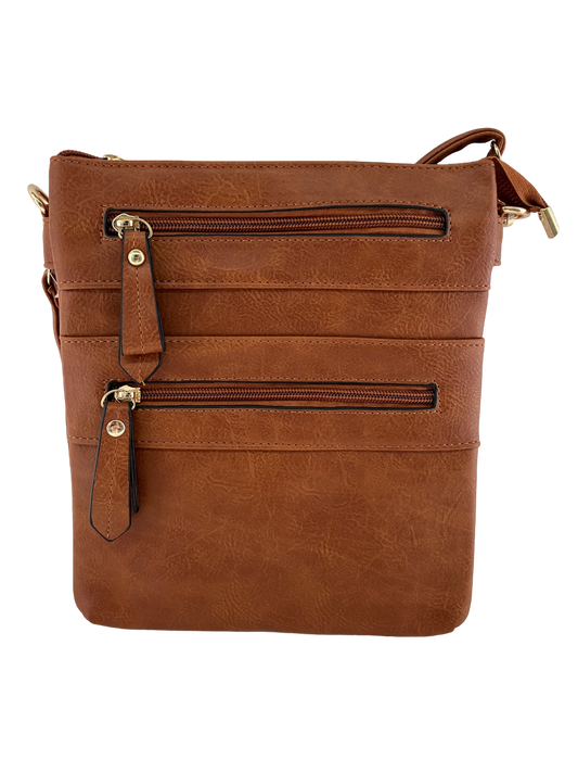 GESSY MULTI-LAYER HANDBAG IN EARTH YELLOW