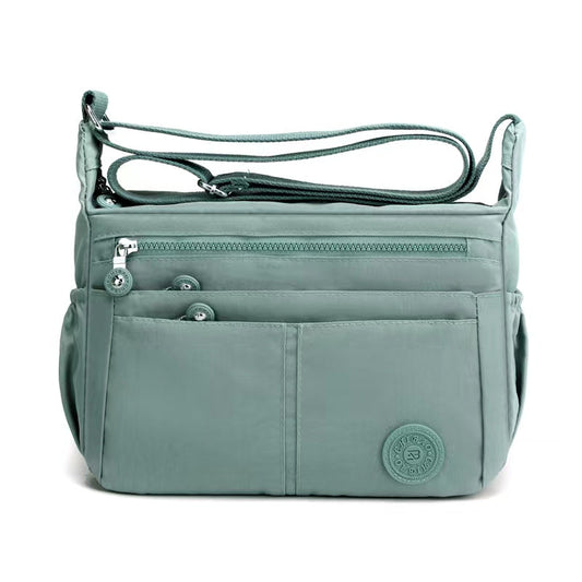 GESSY NYLON MULTIFUCTIONAL CROSSBODY BAG IN GREEN