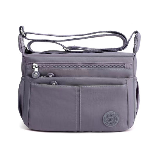 GESSY NYLON MULTIFUCTIONAL CROSSBODY BAG IN GREY