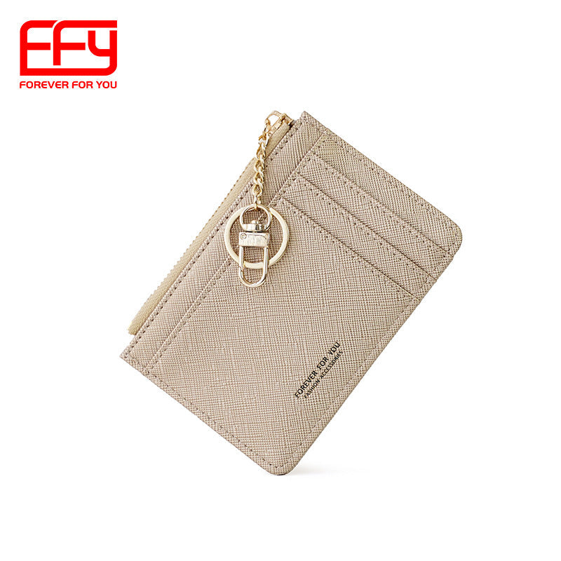 GESSY MULTI-LAYER CARD HOLDER WITH KEY RING