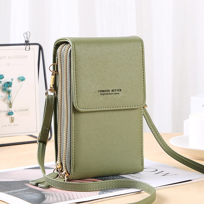 GESSY ZIP CROSSBODY FLAP PHONE BAG