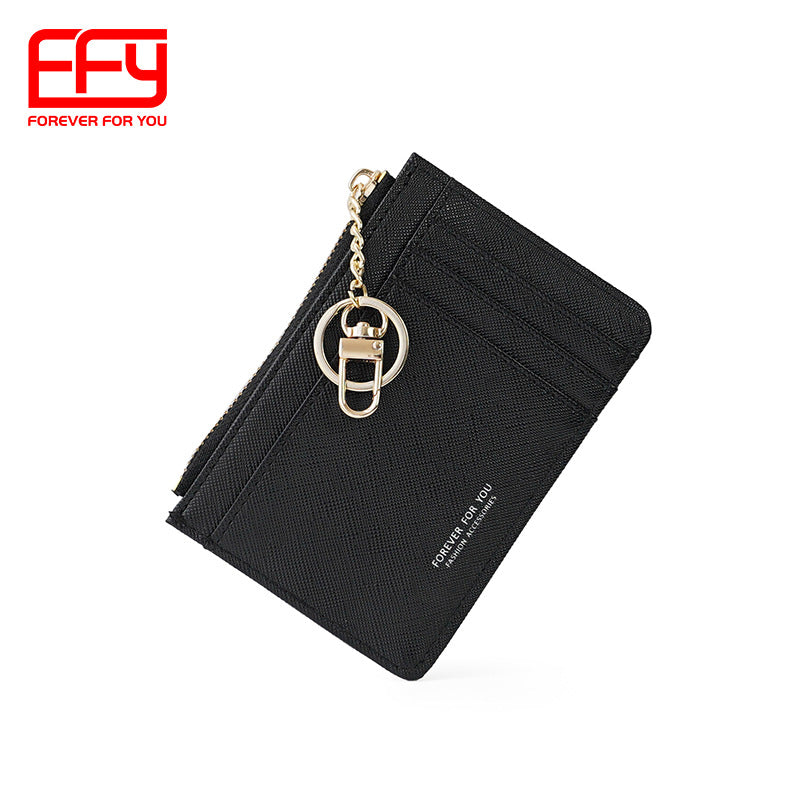 GESSY MULTI-LAYER CARD HOLDER WITH KEY RING