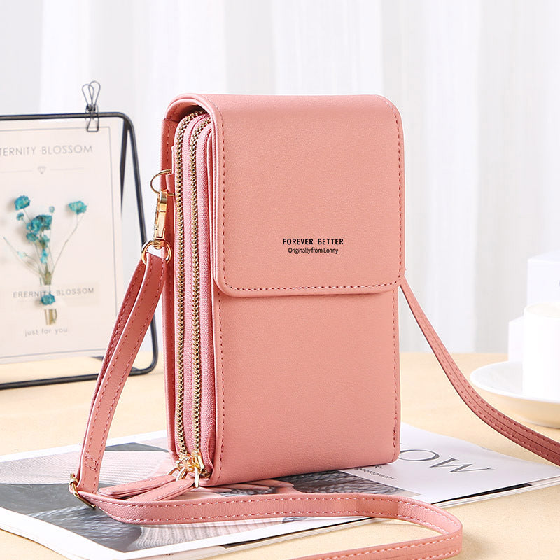 GESSY ZIP CROSSBODY FLAP PHONE BAG