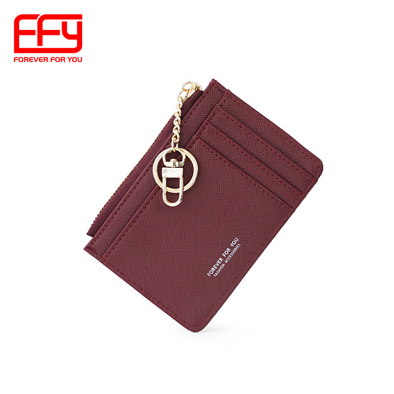 GESSY MULTI-LAYER CARD HOLDER WITH KEY RING
