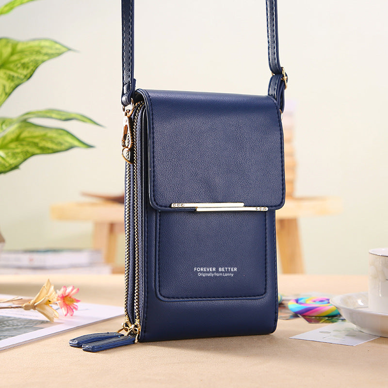 GESSY ZIP CROSSBODY FLAP PHONE BAG WITH CARD HOLDER