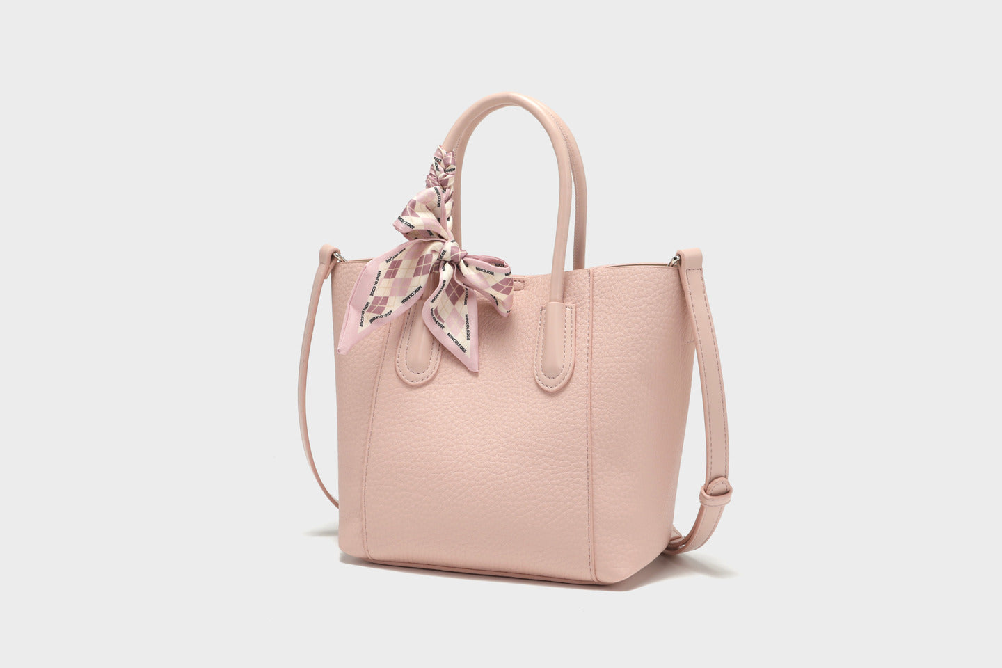 GESSY BIG CAPACITY CROSSBODY TOTE BAG WITH RIBBON