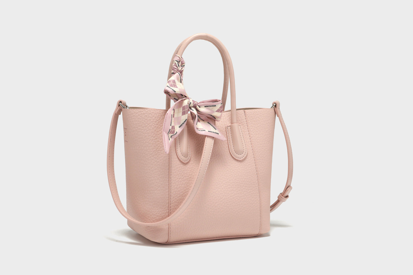 GESSY BIG CAPACITY CROSSBODY TOTE BAG WITH RIBBON