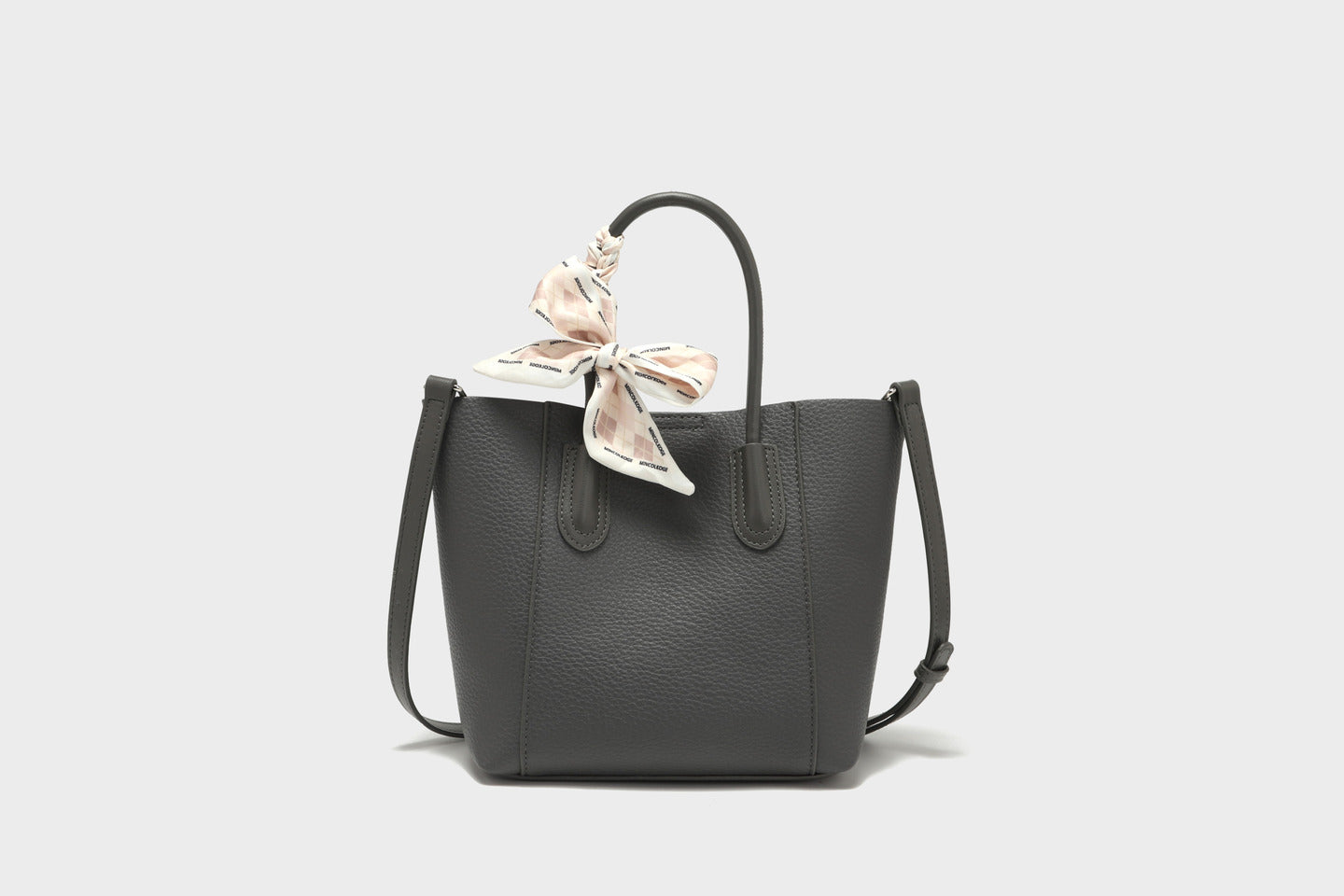 GESSY BIG CAPACITY CROSSBODY TOTE BAG WITH RIBBON