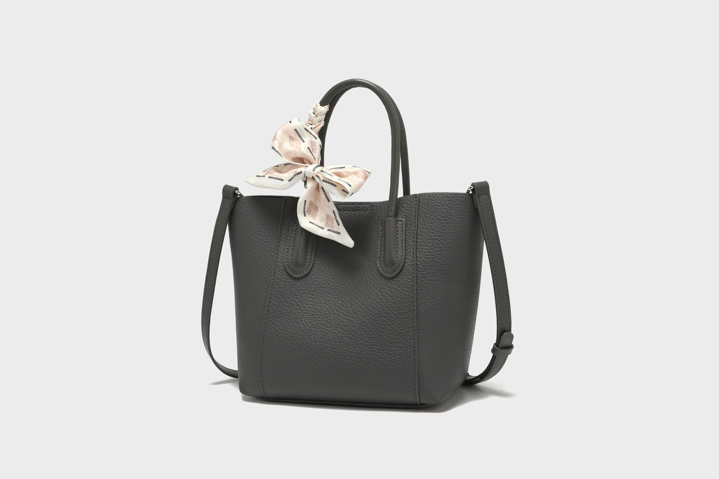 GESSY BIG CAPACITY CROSSBODY TOTE BAG WITH RIBBON